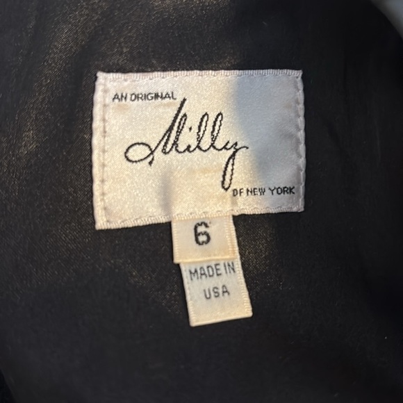 Milly Fitted Scalloped 3/4 Sleeve wool top size 6 - Picture 9 of 11